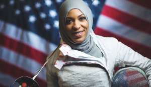 Moslim sportvrouw